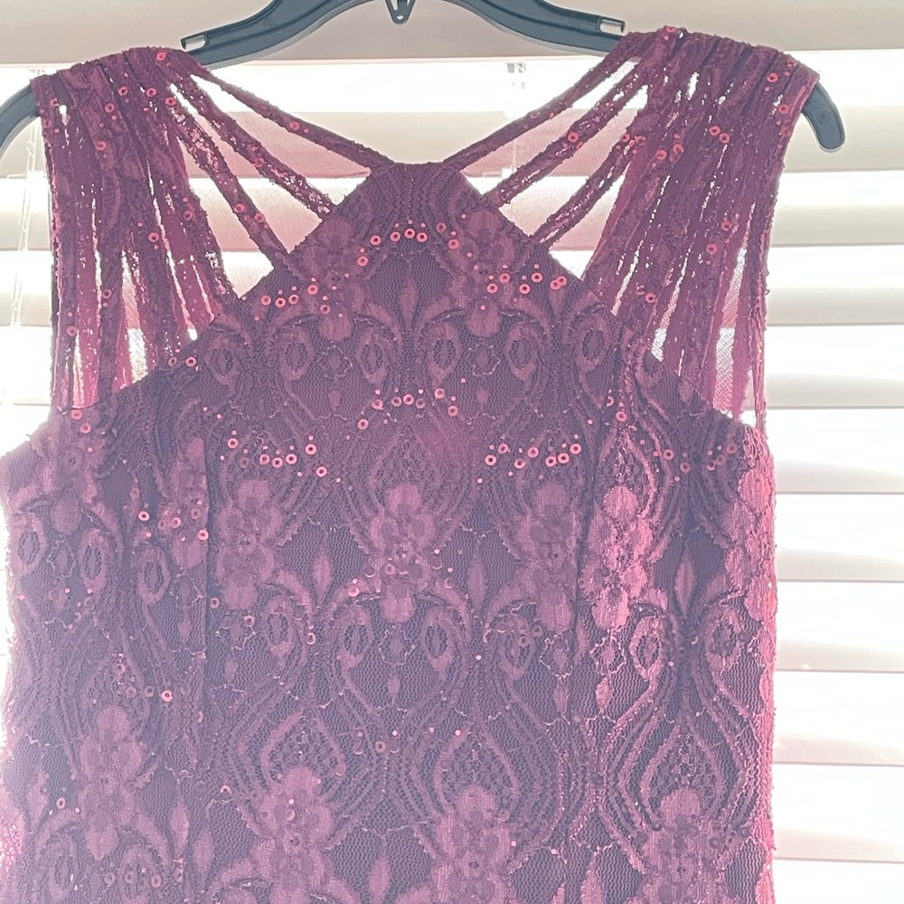 R&M Richards Sleeveless Formal Gown.